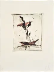Claes Oldenburg, Apple Core (A. & P. 235), 1991, Lithograph in colours, on Richard de Bas Narcisse paper, with full margins