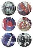 Robert Rauschenberg, Guggenheim Retrospective Plates, 1997, The complete set of six porcelain plates printed in colours, all contained in the original white cardboard boxes