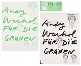 Andy Warhol, Andy Warhol für die Grünen (Andy Warhol for the Green Party): three works (see M. 13-14)