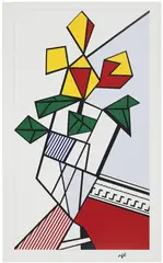 Roy Lichtenstein, Flowers (C. III.46), 1973, Screenprint in colours, on wove paper, with full margins