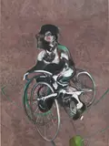 Francis Bacon, Portrait of George Dyer Riding a Bicycle (Large) (Q1A), 1966/2015, Giclée print in colours, flush-mounted to aluminum support (as issued)