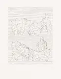 Henry Moore, Two Reclining Figures (Linear) (C. 107), 1969, Etching, on Arches paper, with full margins