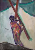 Peter Doig, Alpiniste, 2024, Ditone print in colours, on Hahnemühle Photo Rag paper, the full sheet