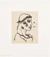 Tracey Emin, Beautiful Girl, 2011, Etching, with Chine-collé to wove paper, with full margins