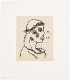 Tracey Emin, Beautiful Girl, 2011, Etching, with Chine-collé to wove paper, with full margins