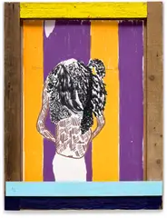 Alvaro Barrington, Lamb of God, 2020, Screenprint in colours with unique hand-colouring in acrylic to the frame, on wove paper, the full sheet