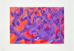 Tunji Adeniyi-Jones, Astral Reflections, 2021, Aquatint in colours, on Somerset Satin paper, with full margins