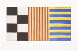 Sean Scully, Black Red Blue (G.S.A. 94001), 1994, Aquatint in colours, on wove paper, with full margins