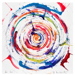 Damien Hirst, Untitled (Spin Painting), 2014, Mixed media, on wove paper
