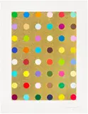 Damien Hirst, Gold Gift Spot, 2008, Screenprint in colours with gold glitter, on wove paper, with full margins