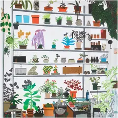 Jonas Wood, Large Shelf Still Life, 2017, Offset lithographic poster in colours, on lightweight smooth wove paper, the full sheet