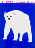 David Shrigley, I Hate Humans, 2022, Screenprint in colours, on Somerset Satin paper, the full sheet