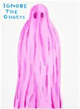 David Shrigley, Ignore the Ghosts, 2022, Screenprint in colours with varnish overlay, on Somerset paper, the full sheet