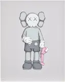 Kaws, SHARE, 2021, Screenprint in colours, on Stonehenge grey paper, with full margins