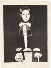 Pablo Picasso, La femme au fauteuil No. 3 (d'après le jaune) (Armchair Woman No. 3, From the Yellow) (M. 136), 1948-49, Lithograph, on Arches paper, the full sheet