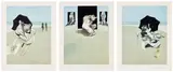 Francis Bacon, Triptych (after, Triptych 1974-77) (S. 4, T. 13), 1981, The complete set of three etching and aquatints in colours, on Guarro paper, with full margins