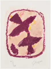Georges Braque, Oiseaux fulgurants (Dazzling Birds), from Lettera amorosa (Love Letter) (see V. 187), 1963, Lithograph in colours, on Arches paper, with full margins