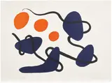 Alexander Calder, The Black Line, 1967, Lithograph in colours, on Arches paper, with full margins