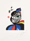 Joan Miró, Gaudí VII (D. 1066), 1979, Etching and aquatint in colours, on Arches paper, with full margins