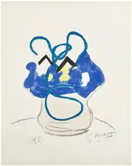 Georges Braque, Si je mourais là-bas (If I Died There): one print (see V. 181), 1962, Woodcut in colours, on Japon nacré paper, with full margins