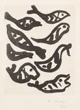 Henri Matisse, Étude pour la nappe liturgique de la Chapelle de Vence I (Study for the Liturgical Cloth of the Vence Chapel I) (D. 812), 1949, Aquatint, on Marais wove paper, with full margins