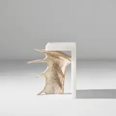 Rick Owens, Rare 'Stag T', circa 2018, Alabaster, moose antler