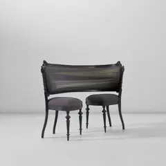 Sebastian Brajkovic, 'Lathe VIII', designed 2008, executed 2009, Patinated bronze, embroidered fabric, passemanterie