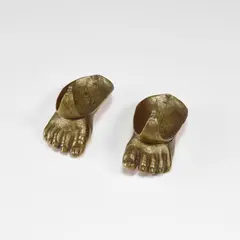 Pair of ' Pieds lotus' by Claude Lalanne, circa 1978, Bronze, sold Apr 2026