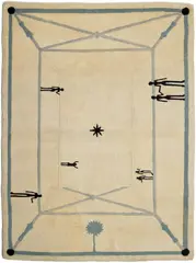 Diego Giacometti, 'La rencontre' carpet, designed in 1984, Wool