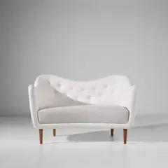 Finn Juhl, Sofa, model no. BO46, designed 1946, Teak, fabric