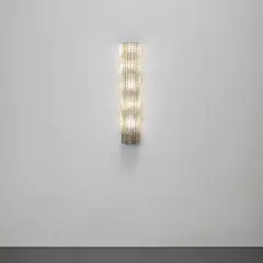 Carlo Scarpa, Large wall light, model no. 215, 1931-1935, Ondulato glass, brass