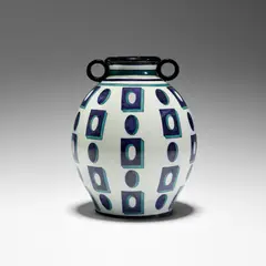 Gio Ponti, Rare vase, 1923, Tin-glazed earthenware