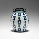 Gio Ponti, Rare vase, 1923, Tin-glazed earthenware