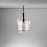 Carlo Scarpa, Ceiling light, model no. 5300, circa 1939, Bugnato glass, brass
