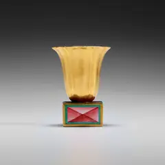 Small vase by Gio Ponti, 1925-1930, Gilded and painted porcelain, sold Apr 2026