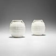 Gio Ponti, Pair of vases, model no. 328 P, 1925-1930, Glazed earthenware