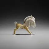 Napoleone Martinuzzi, 'Cavallino', model no. 2484, circa 1928, Lattimo glass with gold leaf inclusions