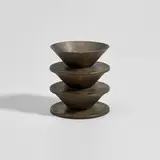 Piero Bottoni, Modular dessert stand, circa 1929, Nickel-plated brass