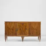Paolo Buffa, Sideboard, circa 1928, Burr walnut, burr walnut-veneered wood, brass