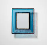 Carlo Scarpa, Mirror, model no. 30, circa 1937, Iridescent coloured glass, mirrored glass, brass