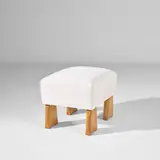 Paolo Buffa, Stool, circa 1945, Birch, fabric