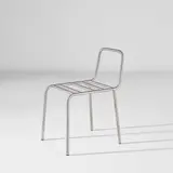 Rei Kawakubo, Chair, designed for the Comme des Garçons store, Tokyo, circa 1988, Steel, rubber feet