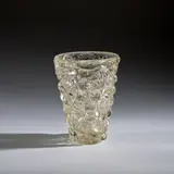 Ercole Barovier, Vase, circa 1940, A lenti glass with gold leaf inclusions
