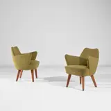 Gio Ponti, Pair of armchairs, designed for the 'Augustus' ocean liner