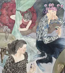 Ding Shilun, The adoption of the maiden, 2021, oil on canvas