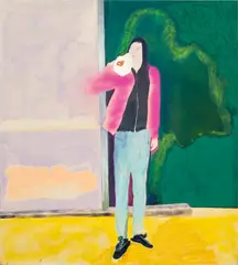 Florian Krewer, Untitled, 2015, oil and pencil on canvas