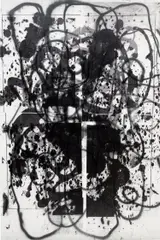 Christopher Wool, Lester's Sister (My Brain), 2000, enamel and silkscreen on linen