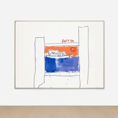 Jean-Michel Basquiat, Pattya, 1984, acrylic and oilstick on canvas