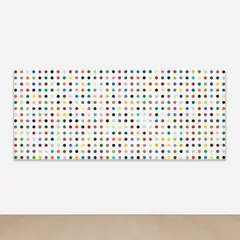 Cesium Fluoride by Damien Hirst, 2004-2011, household gloss on canvas, sold Mar 2025