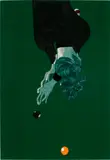 Lenz Geerk, Crying, Spitting, Sweating XI, 2017, oil and oilstick on velvet